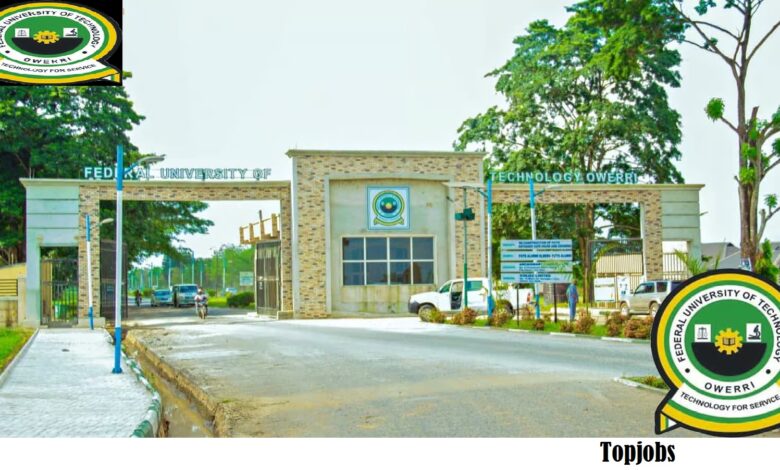 FUTO Recruitment 2025 Application Form Portal