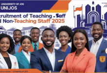 University of Jos (UNIJOS) Recruitment of Teaching and Non-Teaching Staff 2025