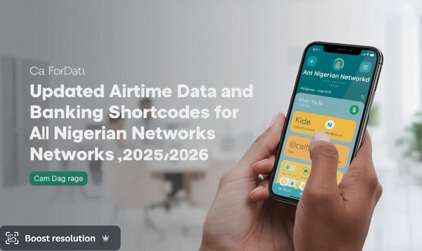 Updated Airtime Data and Banking Shortcodes for All Nigerian Networks 2025/2026